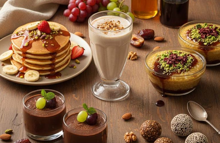 دسر با شیره خرما و انگور6